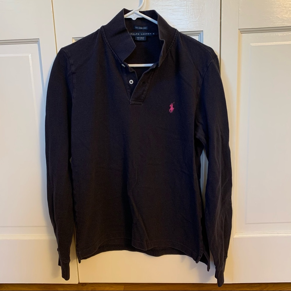 XL Women’s Ralph Lauren Navy Skinny Polo